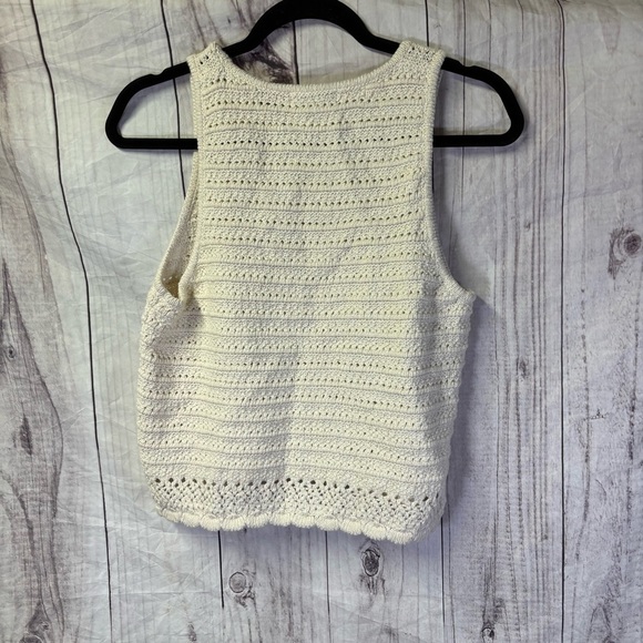 Madewell Kellen Crocheted Sweater Tank Top Size Large NWT - Picture 3 of 5